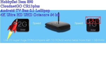 CloudnetGO CR13plus Android TV Box 5.1 Speed 2G not 1G RAM